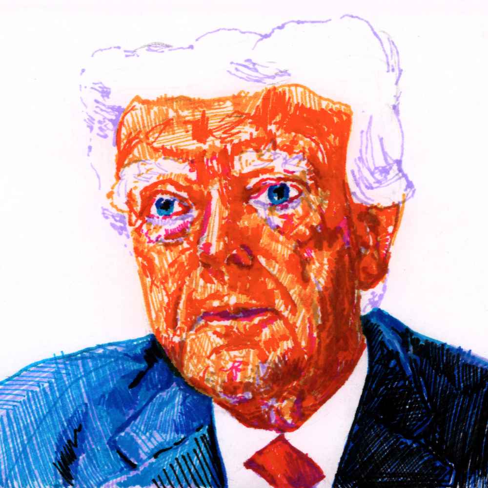 Donald Trump | 4x6 | Original Mixed Media Portrait