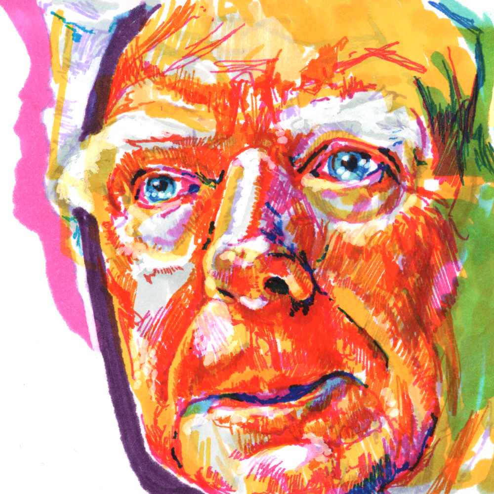 Donald Trump | 4x6 | Technicolor Portrait – Mixed Media Original