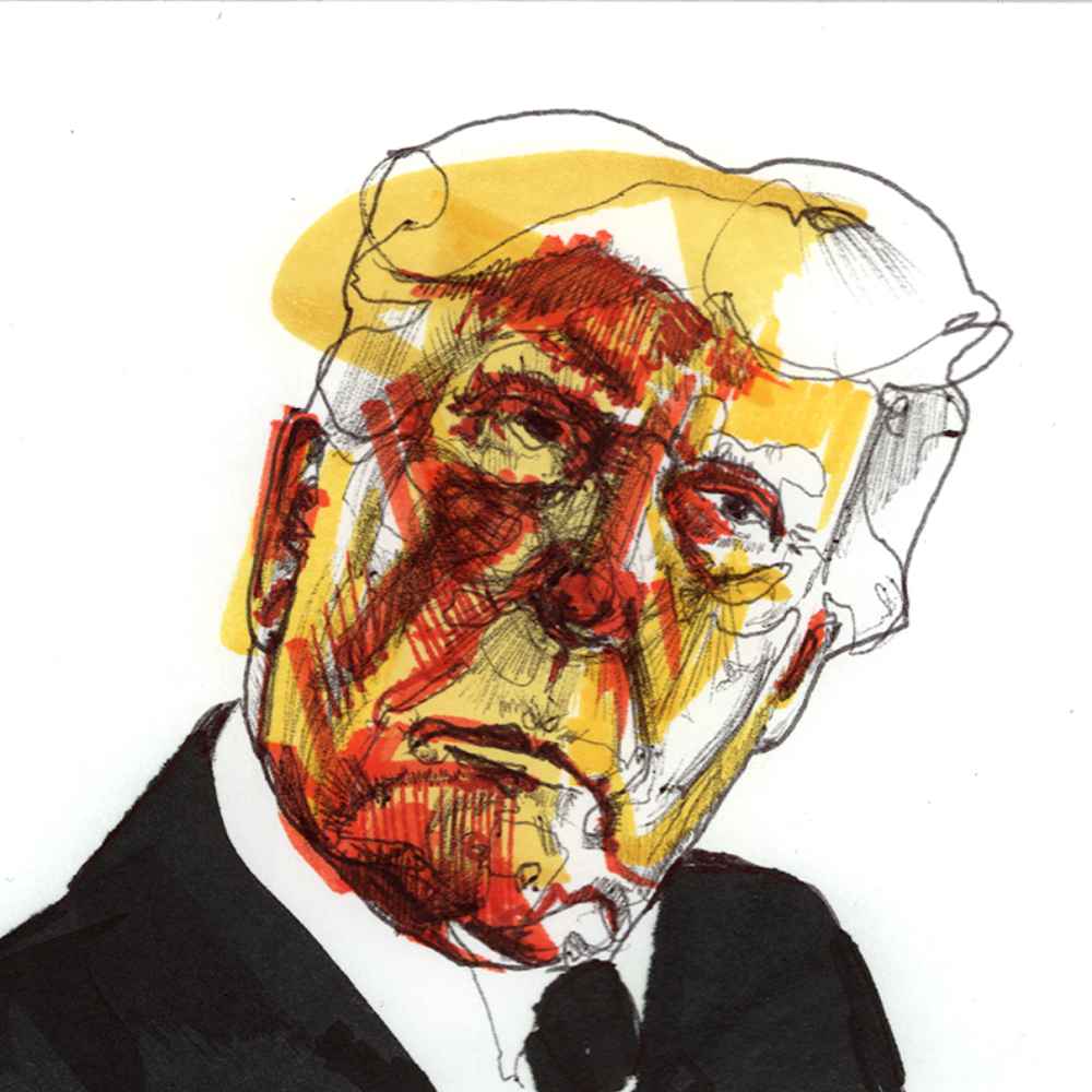 King Charles III | 4x6 | Original Marker & Ink Drawing