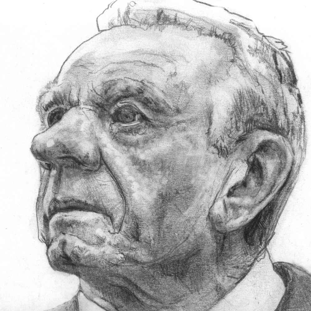 Robert F. Kennedy Jr. | 4x6 | Original Graphite Drawing