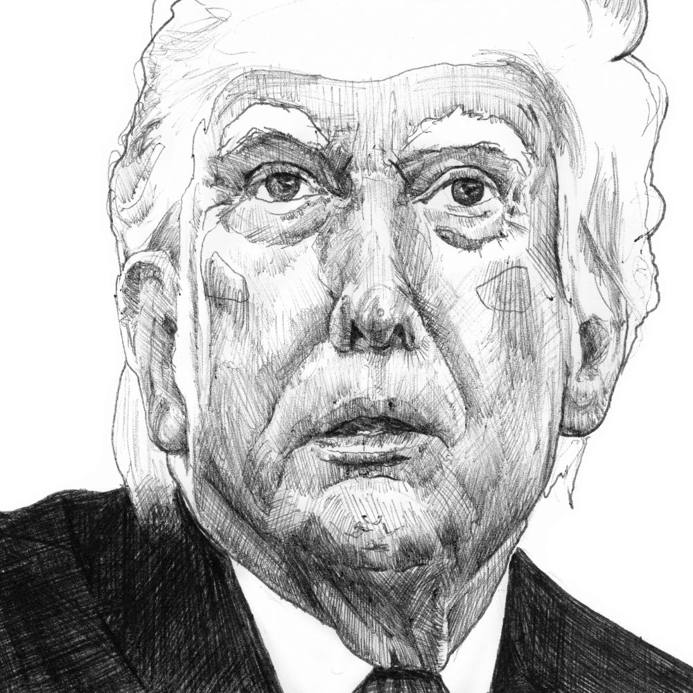 “The Deal” — Donald Trump Ink Portrait (6×9)