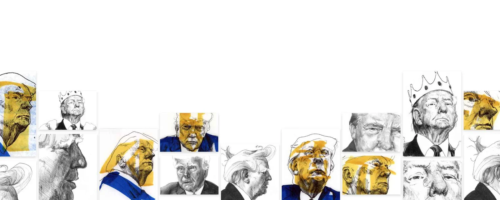 Trump, drawn until it stops being a headline